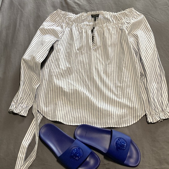 Rag & Bone Women’s Blouse size S - Belt it .  Pants and sandals for casual NWOT - Picture 5 of 10